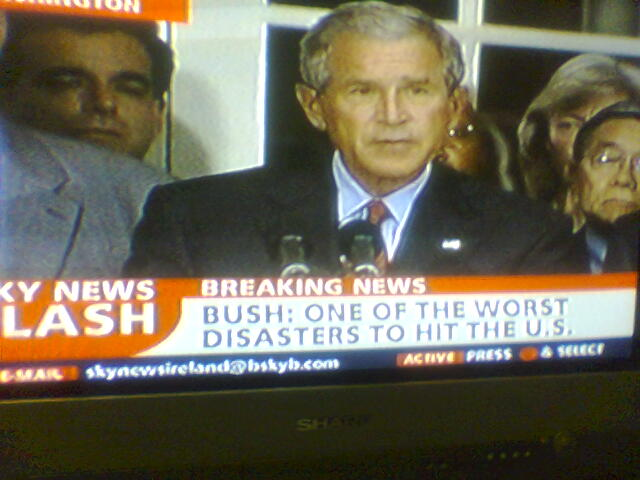 Bush: one of the worst disasters to hit the US